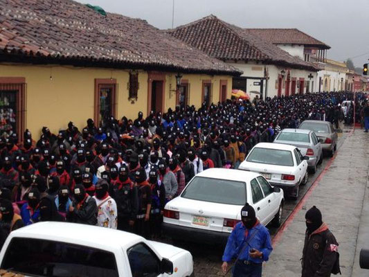 Zapatisternes march til Mexico City, december 2012 