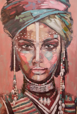 "Lady Afrika " 120 x 160 cm, 629.-€, auch in 90x 120 cm erhältlich, 329,-€