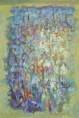 "Abendstimmung in Lübeck III", Öl auf Leinwand, A. Ignatkov, 70x 100 cm, 829,-€