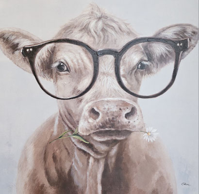 "Muh mit IQ", 100x 100 cm, 299,-€