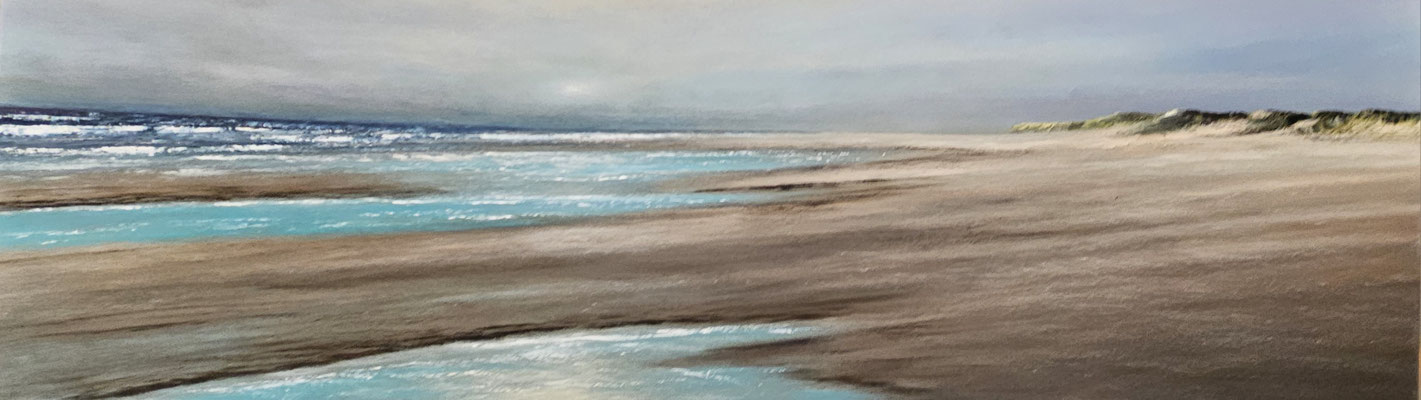 "Morgendämmerung über der Ostsee", Frank Meisel, Öl auf Leinwand, 40x 120 cm, 799,-€