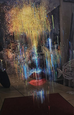 "Sarah-Lee, Glasbild " 80 x 120 cm, 299,-€