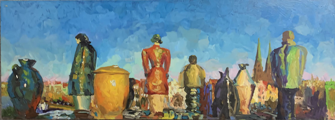 "Alexander Ignatkov, "Die Reisenden" 28x93 cm, SONDERPREIS 259,-€ 