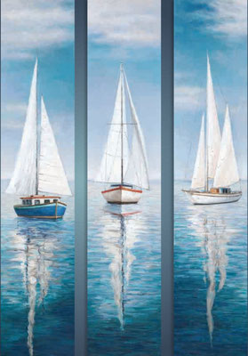 "Segelboot" 30 x 150 cm pro Stück, 189,-€