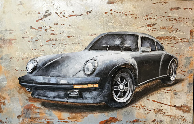 "Metallbild " Porsche, 3 D 80 x120 cm, 299,-€
