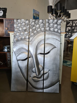 " Buddha" auf Holz ", Triptychon 690,-€