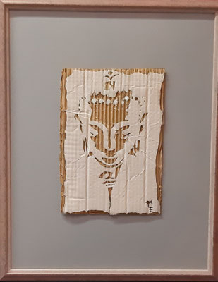 "Maskerade", Fischbach Art, FischbachSculptureIbiza, gerahmt, 39x48 cm, 169,-€