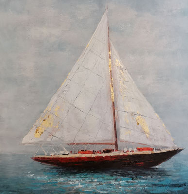 "Segelschiff" 80x80cm, 189,-€