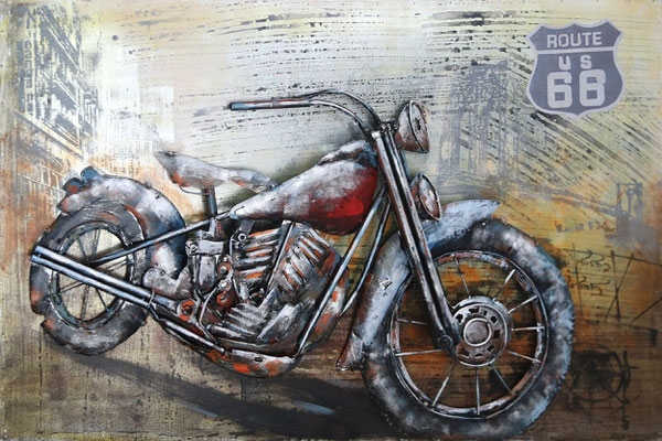 "Metallbild Harley II." 120 x 80 cm, 299,-€