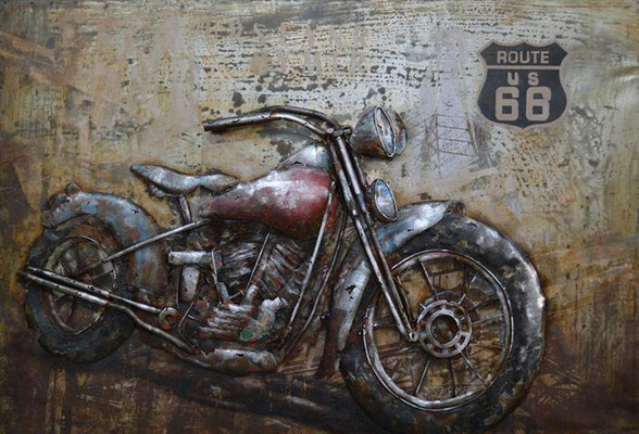 "Metallbild-Harley" 120 x 80 x 5 cm, Sonderpreis 299,-€