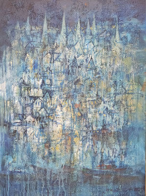 "Abendstimmung in Lübeck II", Öl auf Leinwand, A. Ignatkov, 60x 80 cm, 799,-€
