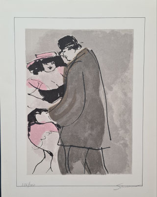 Schneuer,David, Lithographie auf Büttenpapier, nummeriert, limitiert und handsigniert, 226/300 , 31 x 39cm, 490,-€