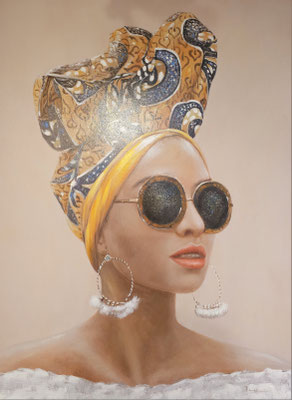 "Afrikan Beauty", 90x120 cm, 249,-€