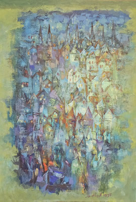 "Abendstimmung in Lübeck III", Öl auf Leinwand, A. Ignatkov, 70x 100 cm, 829,-€