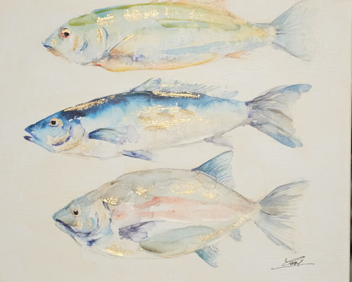 "Fischtrio", 40x 50 cm, 89,-€