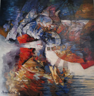 "Abstrakt VII",768,-€, 60 x 119 cm, 829,-€