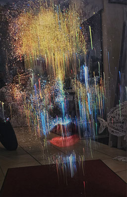 "Sarah-Lee, Glasbild " 80 x 120 cm, 299,-€