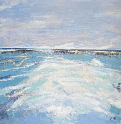 " Raue See " 100 x 100 cm , 289,-€
