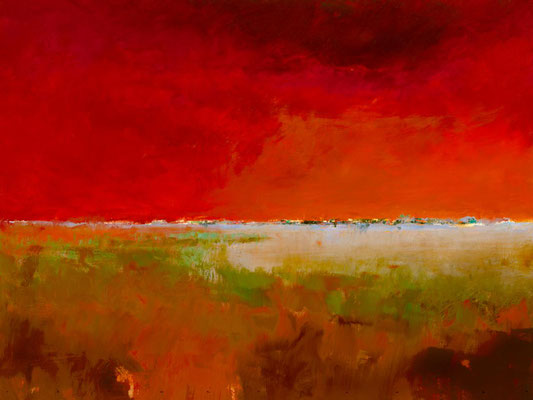 Jan Groenhart, "Incredibly Red", 118,9 x 84,1cm mit Alu Rahmen für 419,-€