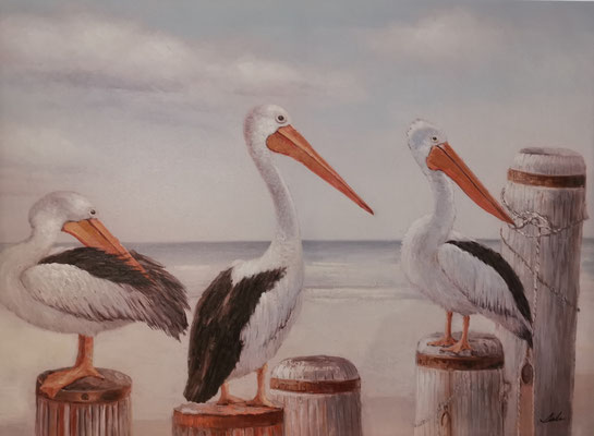 "Pelikane", 90 x 120 cm, 249,-€