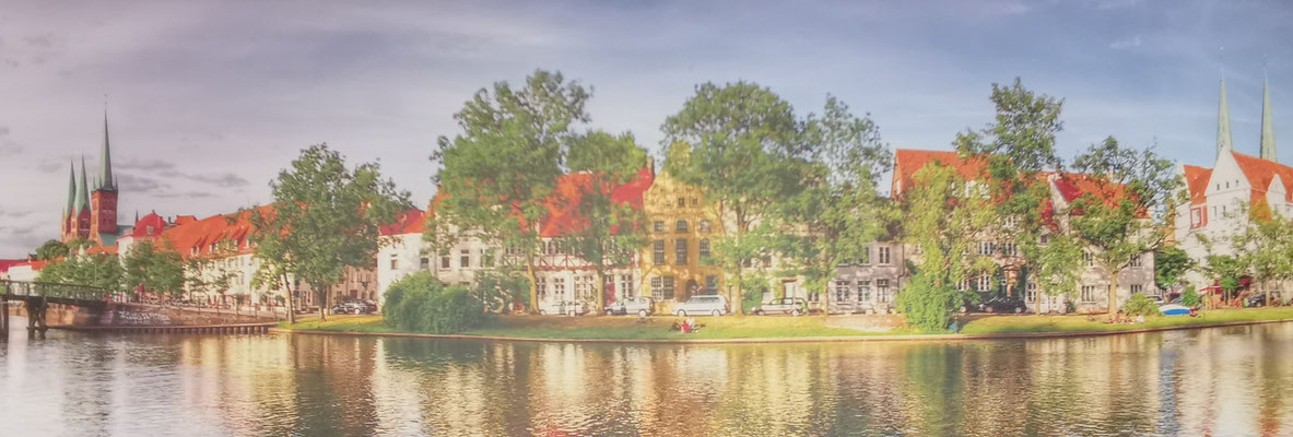 Uwe Freitag, Lübeck Panorama, 195 x 55cm, 299,-€ oder in 145 x40 cm 269,€