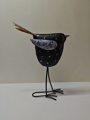 "Weihnachten auf Stelzen", Metall lackiert, Höhe 32 cm, Breite 27 cm, Tiefe 10 cm, 39,-€ 