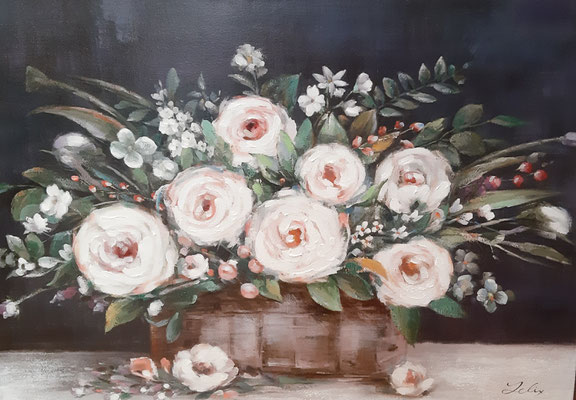 "Blumenbouquet II", 70x 100 cm, Sonderpreis 159,-€