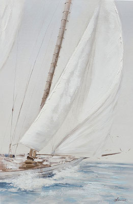 "Segelboot im Wind" 70 x 100 cm, 249,-€
