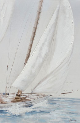 "Segelboot im Wind" 70 x 100 cm, 249,-€
