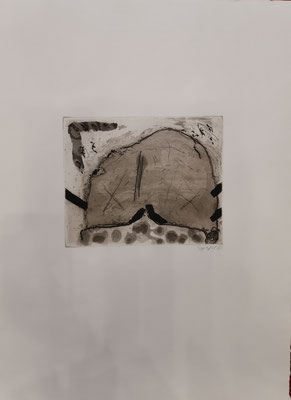 Spiegel, "Tusche", 35 x 53cm, Lithographie auf Büttenpapier, nummeriert, limitiert und handsigniert, 500,-€
