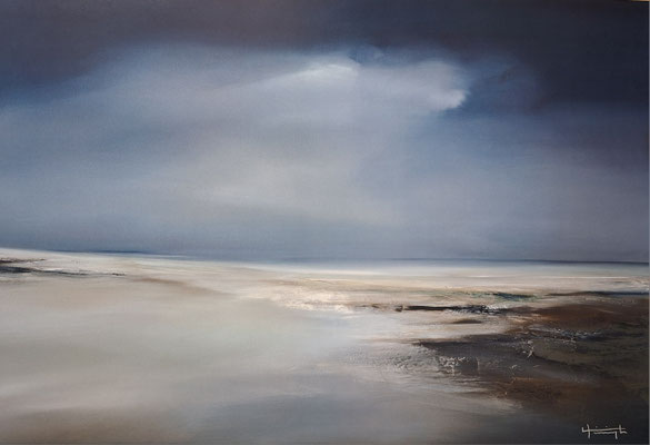 "Stimmung am Meer", 50x70 cm, gerahmt, Sonderpreis 99,-€
