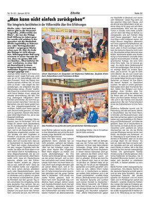 31. Januar 2019, Rheingau Echo - Völkermühle: gelungene Integration