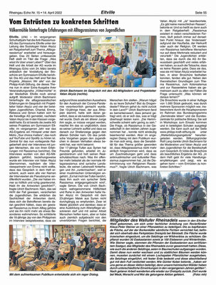 14. April 2022: Völkermühle am Rhein: Was wisst Ihr über unser Leben? - Rheingau Echo