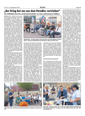 12. September 2019, Rheingau Echo - Lesung: "Warum wir hier sind" 