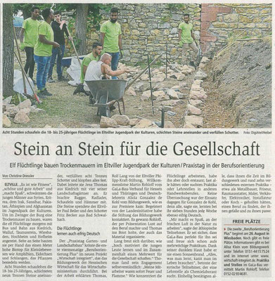 12. Juli 2019, Wiesbadener Kurier - Jugendpark der Kulturen - Berufsorientierung hautnah