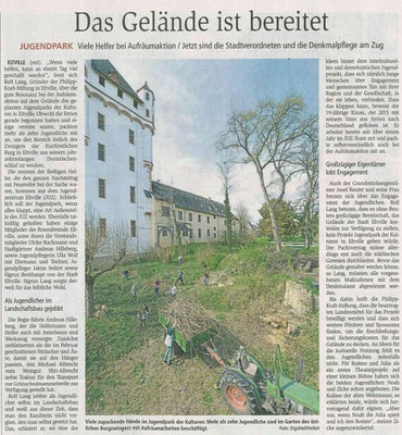 04.04.2017 Wiesbadener Kurier Aufräumaktion im Jugendpark der Kulturen 