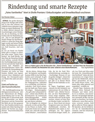 13.09.2021 Wiesbadener Kurier: Faires Familienfest feiert in Eltville