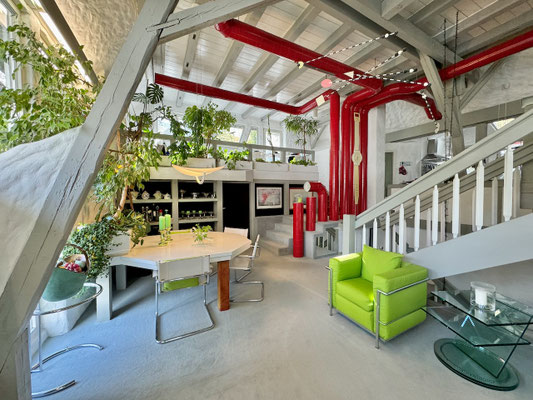 Warmluftheizung, Empore, Gästetisch