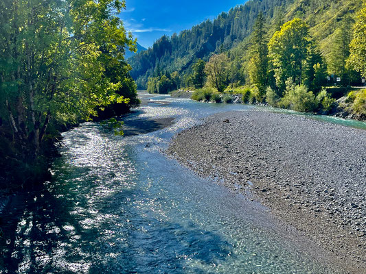 Isar-Flusslandschaft bei Wallgau