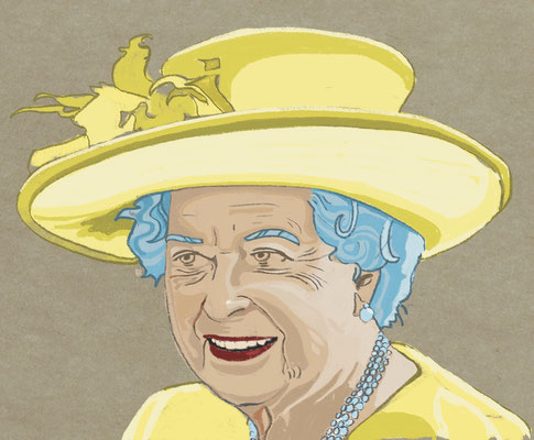 Queen Elizabeth, freie Arbeit