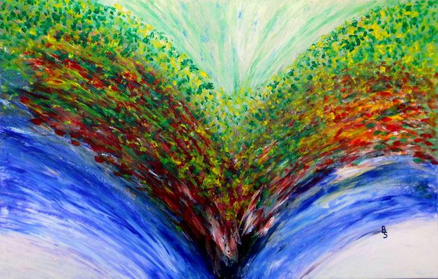 Eruption, 115*75, 2022, Acryl