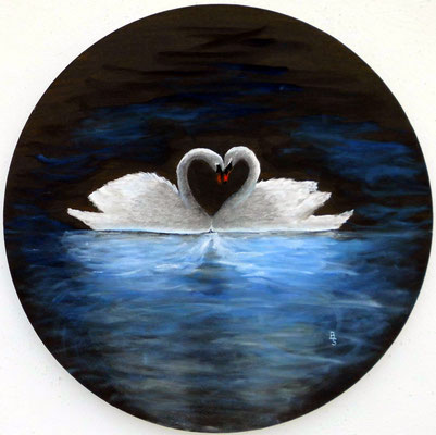 Herzliche Schwanenliebe, ~40, 2014