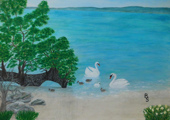 Nachwuchs am Bodensee, 70*50, 2021