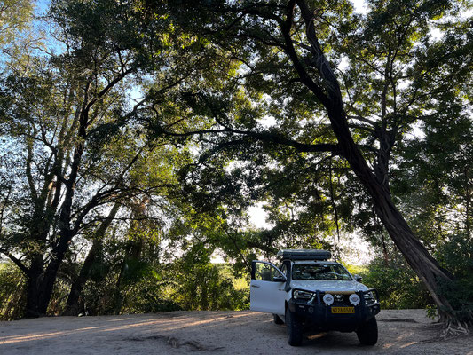 21.03. Morgenstimmung auf unserer CS #12 (Drotsky's Cabins).