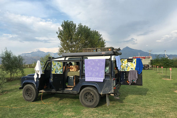 14.9. Wir übernachten im Lake Shkodra Resort, dem mit Abstand besten Platz unserer Reise. 