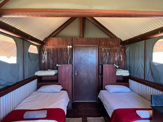 ... beziehen wir Chalet #4, schön!