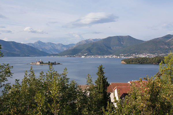 7.9. Luštica Halbinsel, Blick auf den Golf von Tivat