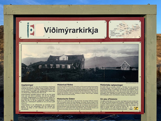 Unser erstes Ziel heute ist Varmahlíð mit der Torfkirche Víðimýrarkirkja.