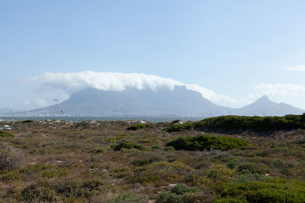 30.01. Aus unserem Zimmer haben wir eine tolle Aussicht auf den Tafelberg