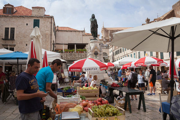 21.09. Dubrovnik - Markt auf der Gundulićeva poljana